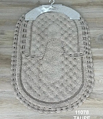 Коврик хлопковый "Miss Mari", Taupe