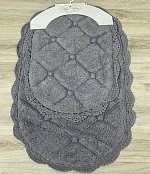 Коврик хлопковый "Miss Mari", Lace Dark Grey