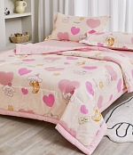 Детский комплект постельного белья с одеялом, «Satin Children Collection», Светло-розовый