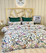 Комплект постельного белья "Cairo Elegant", Египетский хлопок, Зеленый, Темно-зеленый